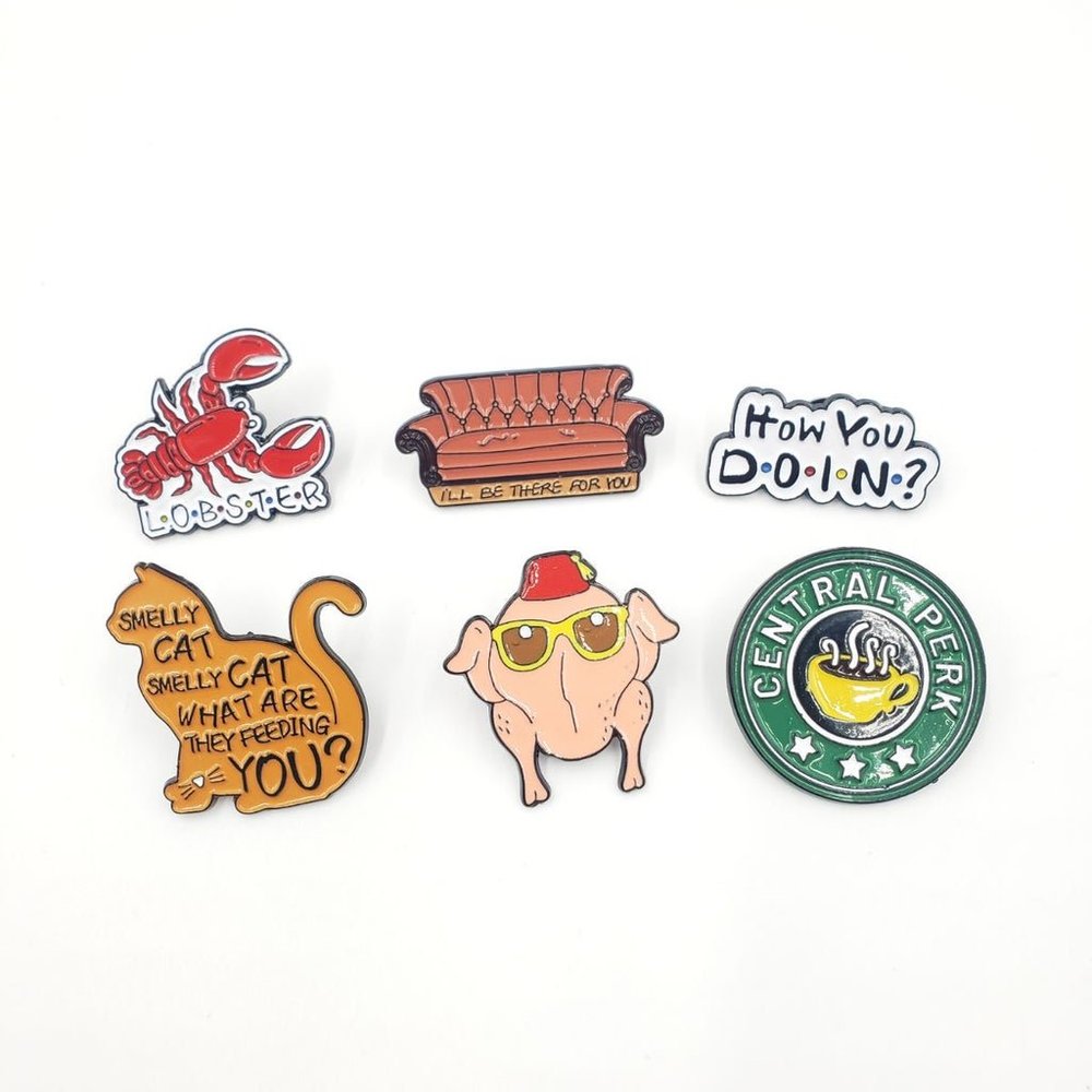 *SALE* Friends TV Show Pin Set, 6 Pins